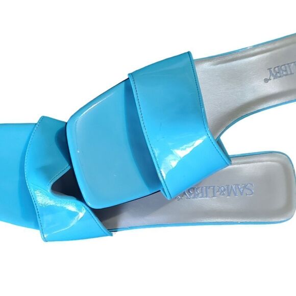 SAM & LIBBY SLIDES NO WEAR SIZE 8 BLUE - Picture 5 of 7